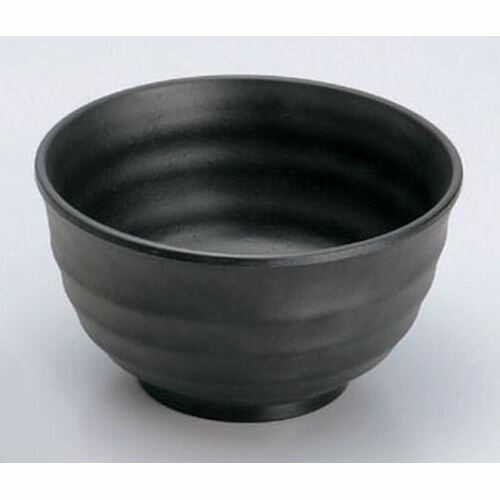 Rice Bowls - マイン メラミンウェア 黒 飯器 大 M11-144 RMI7101