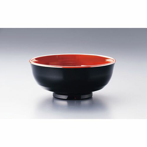 遠藤商事 メラミン どんぶり碗 790-BC 黒内ウルミ RDVC806