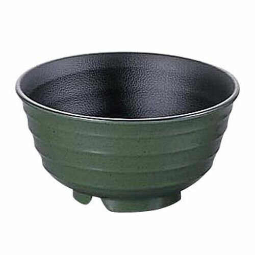 遠藤商事 メラミン 小うどん鉢 773-GB グリーン内黒 RUD1003
