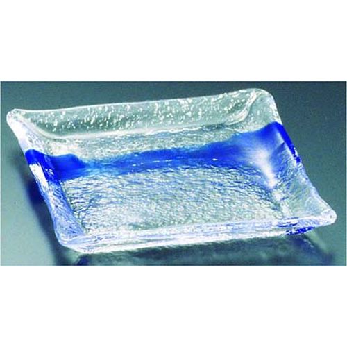 Other - 吉沼硝子 硝子和食器 一筆10 正角中皿 RSY11