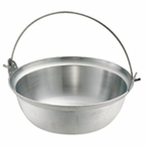 ナカオ アルミイモノ 吊付円付鍋 48cm AEV12048【送料無料】