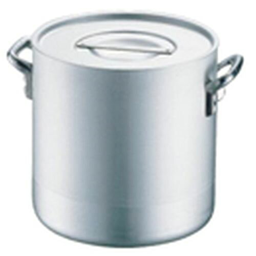 IKD エレテック 寸胴鍋 39cm AZV04039 JANコード 4538085080069●サイズ表示(内径cm):39●外径×深さ(mm):398×390●容量(L):45●重量(kg):7.10●底径(mm):360●材質：アルミ・ステンレス■アルミ電磁調理器用鍋 エレテックシリーズ[IH]・板厚4mm・底板厚6mmの優れた耐久性を持ち、 熱伝導がよく、鍋全体に平均して熱が回ります。■・底には特殊アルミ鋼+ステンレスで、業務用 電磁調理器に使用できます。■・鍋、蓋ともにアルマイト加工を施しているため、 ご使用前の米のトギ汁、野菜等による煮沸の 必要はありません。■底面厚アルミ:4mm厚 JIS AL 1100アルミ層:5.4mmステンレスSUS430 0.6mm【送料について】北海道、沖縄、離島は送料を頂きます。