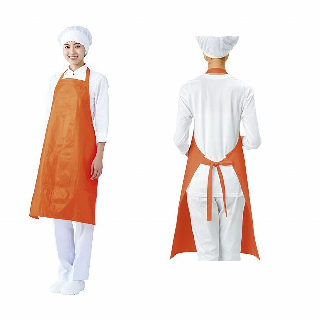 Boots, White Coats - ワコウ インナードライエプロン 首掛け E1610-6 オレンジ [SEPD404]【送料無料】