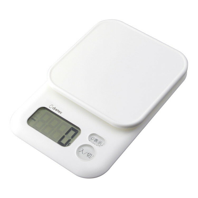 デジタルスケールガナッシュ KS-733ホワイト株式会社 ドリテック4536117040746(代引不可)【送料無料】