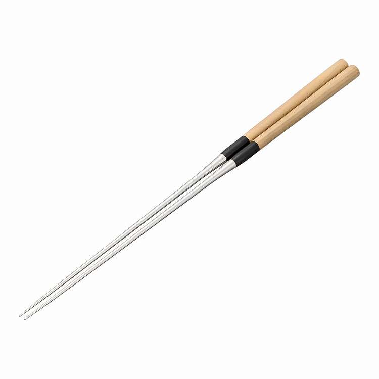 Cooking Chopsticks - 白木柄 盛箸(積層強化木柄付) 210mm(代引不可)【送料無料】