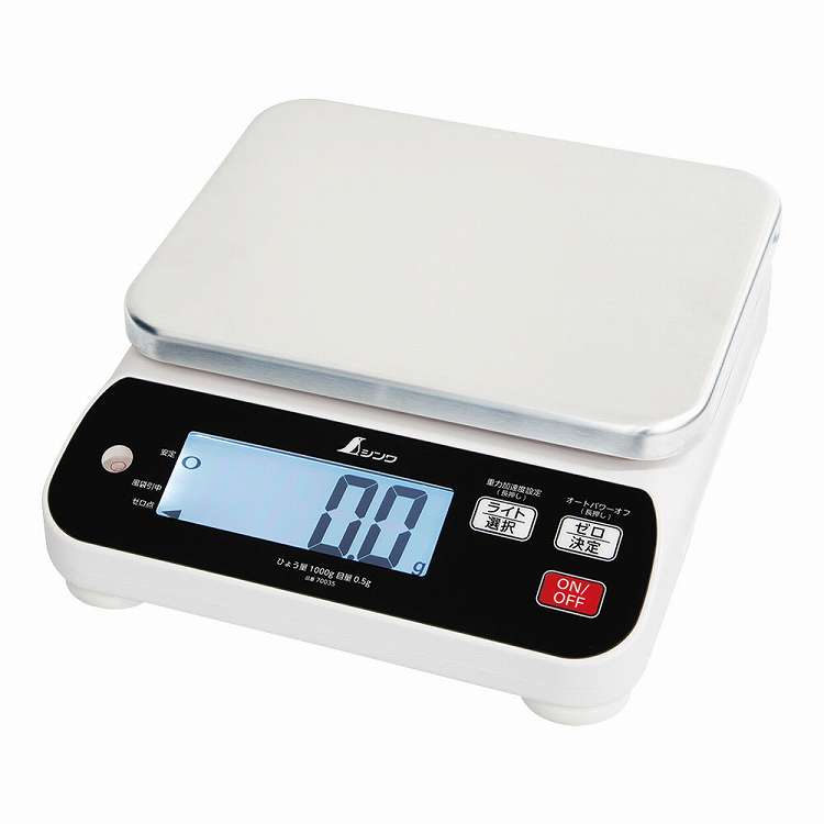 シンワ 防水・防塵デジタルはかり WP 1000g 70035(代引不可)【送料無料】