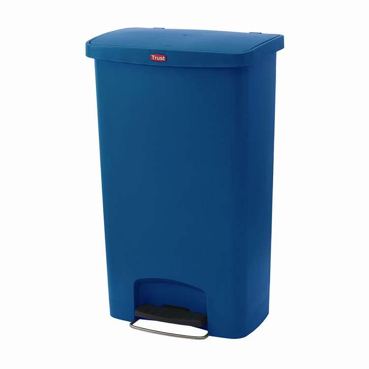 Dustbins - トラスト ステップオンコンテナ ワイド 袋止め付き 1309 ブルー(代引不可)【送料無料】
