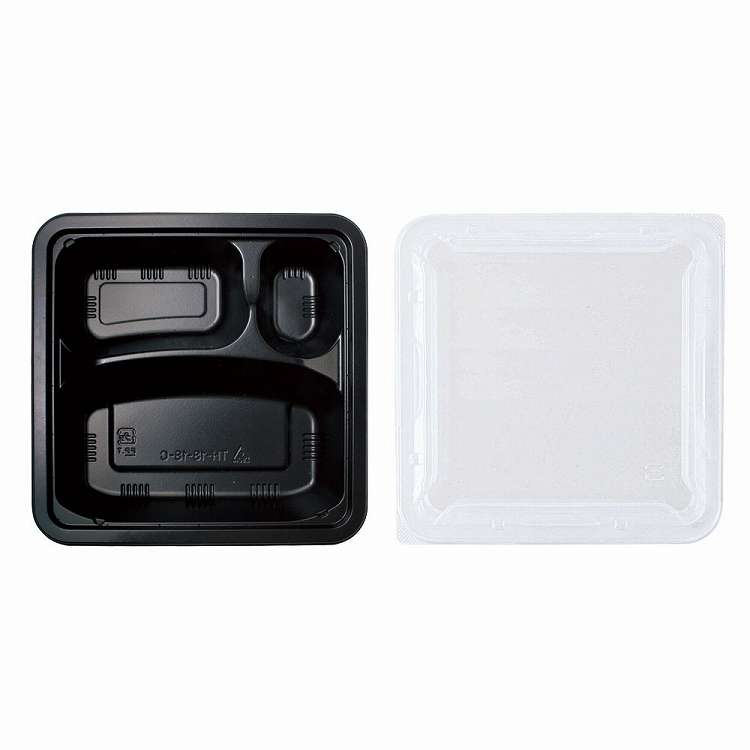 ワンウェイお弁当容器(蓋付 50セット) 耐熱 TH-18-18-C(代引不可)