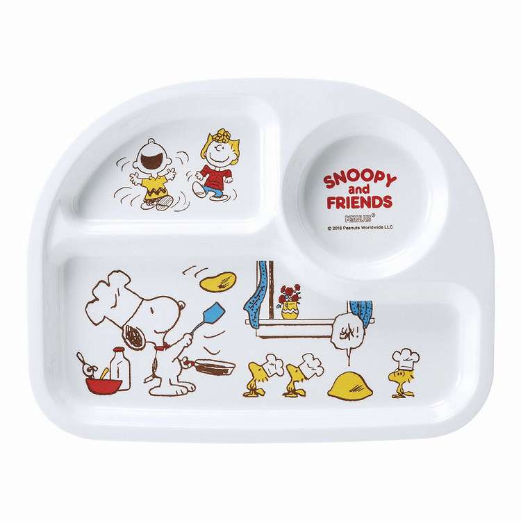 メラミンお子様食器「スヌーピー」 ランチ皿 L(代引不可)
