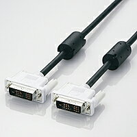 [ELECOM(���쥳��)] DVI���󥰥��󥯥����֥�(�ǥ�����)[1.0m] CAC-DVSL10BK(������Բ�)������̵����