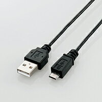 [ELECOM(エレコム)] 極細Micro-USB(A－MicroB)ケーブル U2C-AMBX10BK(代引き不可)