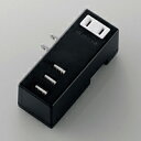 [ELECOM(GR)] USB^bv(ubN)uXCOvO 3|[g 2.1A MOT-U04-2132BK(s)