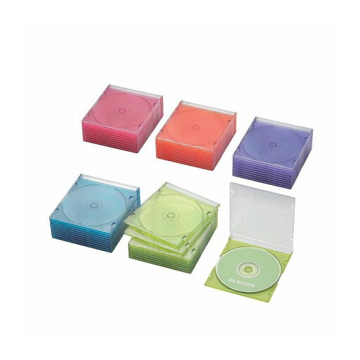 エレコム Blu-ray/DVD/CDケース(スリム/PS/1枚収納) CCD-JSCS50ASO(代引不可)【送料無料】 エレコム Blu-ray/DVD/CDケース(スリム/PS/1枚収納) CCD-JSCS50ASO(代引不可)【送料無料】