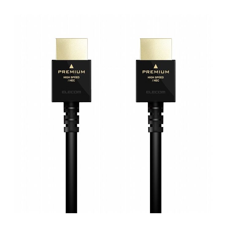 特長：配線しやすくクセが残りにくい、やわらかケーブルを採用。 4K2K(60P)およびHDRに対応し、18Gbpsの高速伝送で高画質映像と音声を充実に伝送できるPremium HDMI cable規格認証済みイーサネット対応Premium HDMIケーブルのやわらかタイプ。　概要：■18Gbpsの高速伝送で高画質映像と音声を充実に伝送できるPremium HDMI cable規格認証済みイーサネット対応Premium HDMIケーブルのやわらかタイプです。■配線時に取り回しがしやすく、束ねてもクセが残りにくい、やわらかケーブルを採用しています。テレビやレコーダーの裏など狭い場所でも柔軟に配線でき、コネクタにかかる負担を軽減できます。■従来品に比べ約57%小さい一体型シェル小型コネクタを採用しています。※DH-HDPSシリーズとの比較■4K2K(60P)に対応し、滑らかな高解像度映像を伝送可能です。■明暗差を活かした立体感のある映像を伝送することができるHDRに対応しています。■従来のBT.709に比べ、より広い色域をカバーしたBT.2020映像の伝送が可能です。■1本のケーブルで、映像信号と音声信号をデジタルのままで高速伝送するだけでなく、イーサネット信号の双方向通信を実現します。■100Mbpsのイーサネット通信を実現する、HEC(HDMIイーサネットチャンネル)に対応しています。■デジタル音声をテレビなどの表示機器からAVアンプなどの出力機器へ伝送できる、ARC(オーディオリターンチャンネル)に対応しています。■外部からのノイズ侵入を軽減する高周波ノイズ用シールドと、低周波ノイズ用シールドを組み合わせた3重シールド構造です。■ブッシュ部にはノイズを軽減させる効果のある銅箔製テープシールドを採用しています。■サビなどに強く信号劣化を抑える金メッキプラグを採用しています。■EUの「RoHS指令(電気・電子機器に対する特定有害物質の使用制限)」に準拠しています。　■対応機種：HDMI(タイプA・19ピン)側:HDMI入力端子を持つ液晶テレビ、プラズマテレビ、プロジェクター等、HDMI(タイプA・19ピン)側:HDMI出力端子を持つAV機器、ゲーム機等■規格：Premium HDMI Cable認証取得済■コネクタ形状：HDMI(タイプA・19ピン) - HDMI(タイプA・19ピン)■ケーブルタイプ：やわらか■伝送速度：18Gbps■対応解像度：4K×2K(60p)対応■シールド方法：3重シールド■プラグメッキ仕様：金メッキ■ケーブル長：1.5m■ケーブル太さ：4.5mm■カラー：ブラック【代引きについて】こちらの商品は、代引きでの出荷は受け付けておりません。【送料について】北海道、沖縄、離島は送料を頂きます。