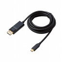 GR ϊP[u Type-C-DisplayPort 2.0m ubN CAC-CDP20BK(s)yz