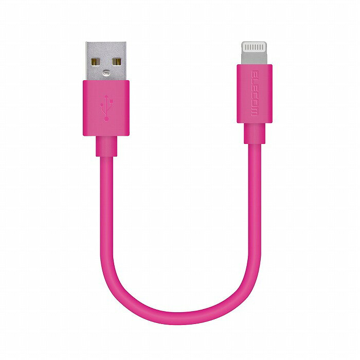 エレコム iPhoneケーブル ライトニングケーブル 10cm iPad iPod データ通信 充電 USB-A Lightning ピンク MPA-UAL01PN(代引不可)