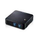 エレコム USB切替器 USB3.0 PC側2ポート 接続機器4ポート 手元スイッチ ブラック U3SW-T2(代引不可)【送料無料】(2)