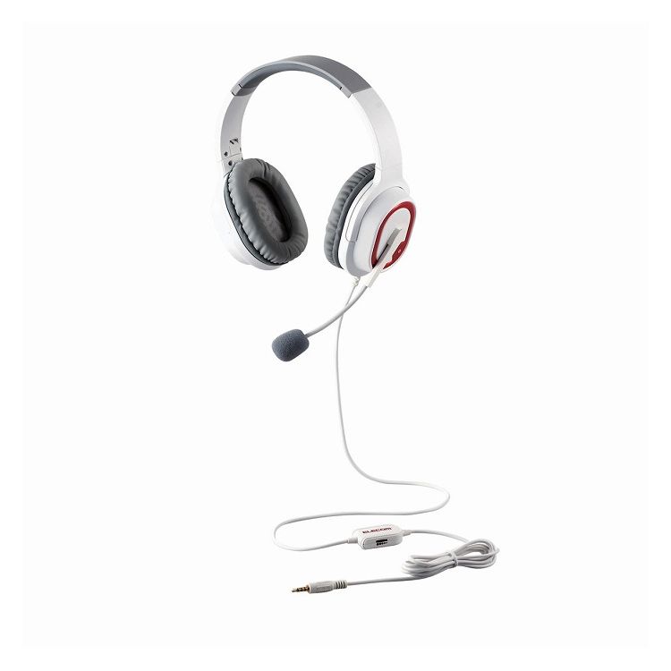 エレコム ヘッドセット オーバーヘッド ゲーミング 両耳 φ3.5mm 4極ミニプラグ PS4 PS5 任天堂スイッチ ホワイト HS-G30WH(代引不可)【送料無料】