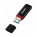 エレコム ELECOM USBメモリ USB3.1(Gen1) データ復旧サービス付 64GB キャップ式 1年(データ復旧サービス含む)保証 ブラック MF-...