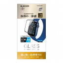 アップルウォッチ AppleWatch ガラスフィルム SE 6 5 4 44mm フルカバー 硬度9H 指紋防止 ブラック AW-20MFLGGRBK エレコム(代引不可)【メール便(ネコポス)】【送料無料】(2)