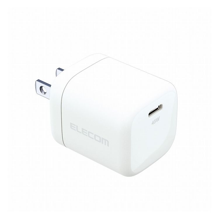 エレコム ACアダプター USB Type C 充電器? 45W PD PPS 対応 Type-C スイングプラグ Windows iPad MacBook Air M1 2020 iPhone Android 他対応 ホワイト ACDC-PD2245WH(代引不可)【送料無料】