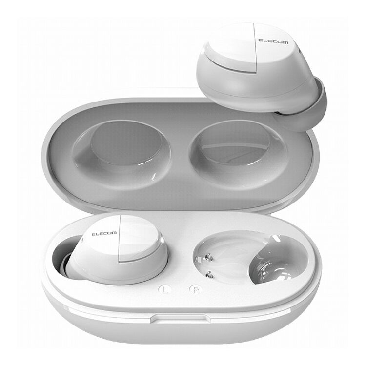 ワイヤレスイヤホン Bluetooth 無線 AAC対応 Type‐C充電 カナル型 自動ペアリング ホワイト LBT-TWS12WH(代引不可)【送料無料】のサムネイル