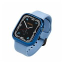 ELECOM AbvEHb` یP[X op[ Series 7 45mm ʕی \tg TPU ϏՌ ^bNfUC h~ Apple Watch lCr[ GR AW-21ABPUNV(s)y[֔zz