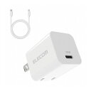 エレコム USB Type-C 充電器 PD 対応 20W タイプC ×1 Type C - ライトニングケーブル 同梱 1.5m スイングプラグ 小型 軽量 ACアダプター コンセント ホワイト MPA-ACLP04WH(代引不可)【送料無料】(2)