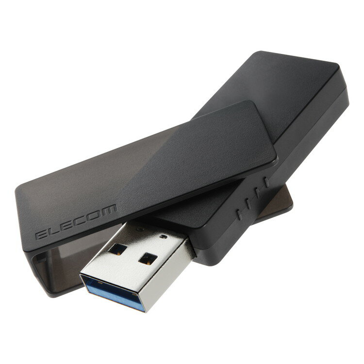 エレコム ELECOM USBメモリ 128GB USB 5Gbps USB3.2 Gen1 /2.0 USB-A 回転式キャップ 誤回転防止 ホコ..