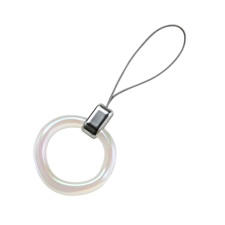 エレコム リングストラップ スマホ ストラップ 落下防止 フィンガーストラップ &me オーロラシルバー ELECOM(代引不可)【送料無料】