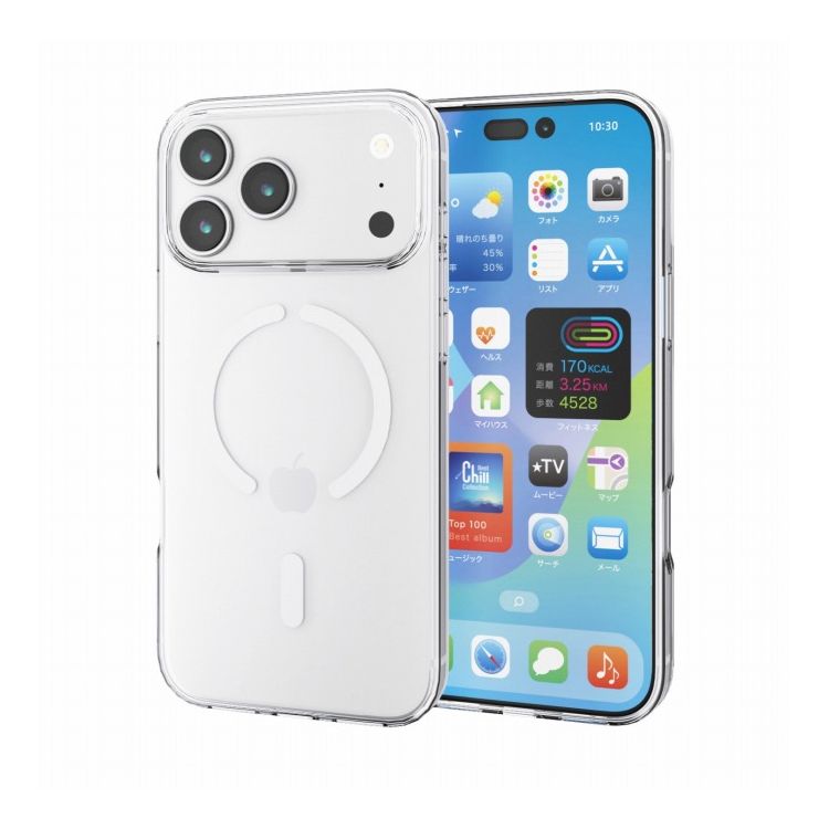 【商品概要】■磁力装着タイプのワイヤレス充電器に対応した“MAGKEEP”シリーズ。強じんな耐久性としなやかな弾力性をあわせ持つ、TPU(熱可塑性ポリウレタン)素材を使用した、スリムなスタイルのソフトケースです。■シリコン素材より強く耐久性に優れ、プラスチック素材よりしなやかな弾力性を持つTPU(熱可塑性ポリウレタン)素材を使用しています。■ケースと端末の貼り付きを防止するため、ケース内側にマイクロドット加工を施しています。■落下時に最も大きな衝撃が予想される四つ角にエアークッションを設置し、効率的に衝撃を吸収します。■背面カメラ周りを覆い、カメラへの傷を防ぐ、カメラレンズ保護設計です。■本製品は、磁力装着タイプのワイヤレス充電器にのみ対応しています。■※お使いの充電器や環境によっては正常に充電できない場合があります。■※磁力装着タイプのワイヤレス充電器をご使用の際は、本製品に跡が残る場合があります。■ケースを装着したままで、各種ケーブルの接続や写真撮影、ボタンの操作が可能です。【商品仕様】■対応機種：iPhone 17 Pro Max ■セット内容：ケース本体×1 ■材質：ケース本体:TPU(熱可塑性ポリウレタン)、磁石 ■カラー：クリア ■ワイヤレス充電器対応：○(磁力装着タイプのワイヤレス充電器にのみ対応)【配送について】こちらはメール便での発送となります。メール便でのお届はポストインです。下記の事項は対応できませんのでご確認ください。■時間指定・到着日指定はできません。■代金引き換えでのお支払いはできません。■お荷物の現在地追跡はできません。※他の商品との同梱不可