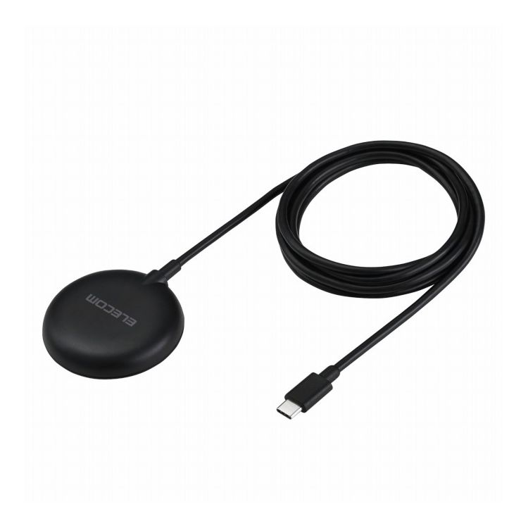 【商品概要】■マグネットでQi2対応スマートフォンに固定するだけで充電できる、Qi2規格対応のワイヤレス充電器です。■WPC(ワイヤレスパワーコンソーシアム)が策定したワイヤレス給電の国際標準規格「Qi(チー)2」に準拠した正規認証品です。■※エレコムはワイヤレスパワーコンソーシアムの会員企業です。■最大出力15WでiPhoneを充電可能。従来のQi規格と比べて高速充電を実現しています。■iPhoneの背面カメラと干渉しない、直径約60mmのコンパクトサイズです。■マグネットでスマートフォンの背面にぴったりくっつくため、ワイヤレス充電中のスマホ操作も楽にできます。■スマートフォンが鳴っても、振動で充電部分がズレたり外れたりせず、安定して充電が可能です。■異物検知機能を搭載しており、安全にご利用いただけます。■スマートフォンが濡れた直後でも、背面の水滴を拭き取ることですぐに充電できます。「コネクターが濡れてすぐに接続できない…」といったシーンでも活躍します。■※本製品に防水機能はありません。■ケースを付けたまま充電することも可能です。■※厚さ3mm以下のケースおよびワイヤレス充電対応ケースのみ。またマグネットでの固定は対応ケースのみ。左記に該当しても、その仕様や条件によっては充電できない場合があります。■ワイヤレス充電対応ケース以外の、金属・磁石などを含むスマホリング・ケースなどはご利用いただけません。発熱の危険性があるため取り外してご利用ください。■ゆったりと接続できる長さ約1.5mの一体型ケーブルを採用。本体と同じ色となっているためデザイン性も損ないません。■一体型ケーブルにはUSB Type-C(TM)プラグを採用しています。USB Type-CポートのあるAC充電器などから充電できます。■※本製品にはUSB出力アダプター(AC充電器など)は付属しておりません。本製品をご利用いただくには、出力USB Power Delivery 30W以上に対応したUSB出力アダプターを別途ご用意ください。■※充電対応機種は対応表をご確認ください。■※USB Type-C and USB-C are trademarks of USB Implementers Forum■自社環境認定基準を1つ以上満たし、『THINK ECOLOGY』マークを表示した製品です。■廃棄物削減に取り組み、製品に同梱する取扱説明書等をペーパーレス化した製品です。■環境保全に取り組み、製品の包装容器におけるプラスチック重量を、社内基準製品より20%以上削減した製品です。■環境保全に取り組み、製品本体の主たる構成部品や構成要素の原料に占めるリサイクル原料の割合が10%を超えている製品です。【商品仕様】■対応機種：Qi2(MPP)15W規格のワイヤレス充電に対応した機器 ■入力：最大5V/2Aまたは9V/3A(USB Power Delivery対応) ■出力：5W/7.5W/15W ■入力端子：USB Type-C(TM) プラグ(ケーブル一体型) ■外形寸法：直径約58mm×高さ約11mm ※ケーブル除く ■重量：約80g ※ケーブル、コネクター含む ■使用温度範囲：-10℃〜28℃ ■使用湿度範囲：10%〜85% ■認証規格：Qi2(MPP) ■カラー：ブラック ■ケーブル仕様：本体一体型 USB Type-Cケーブル ■ケーブル長：約1.5m ■ケーブル色：ブラック ■保証期間：1年間 ■保証対象地域：日本 ■その他：本製品にはUSB出力アダプター(AC充電器等)は付属しておりません。USB Power Delivery 30W以上に対応したUSB出力アダプターを別途ご用意ください。【代引きについて】こちらの商品は、代引きでの出荷は受け付けておりません。【送料について】北海道、沖縄、離島は送料を頂きます。ELECOM ワイヤレス充電器ピンクティールブラックホワイト×ブラック