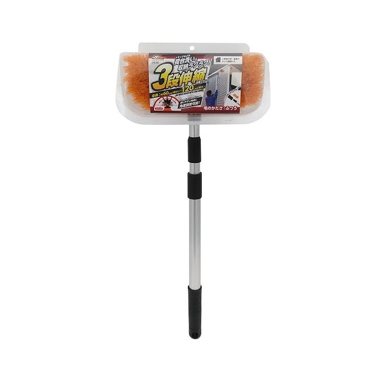【商品説明】●全長約60cm〜120cmの3段階伸縮できる洗車ブラシです。●ヘッドのスイッチで、使いやすい角度に角度調整が可能です。●ご家庭の窓・壁面やタイル掃除にもご使用頂けます。材質:頭部：PET・PP　台座：ABS・ステンレス・PC　柄：アルミニウム・PP・PVC・ナイロン【送料について】北海道、沖縄、離島は送料を頂きます。LINK三段伸縮洗車ブラシ三段伸縮洗車スポンジ