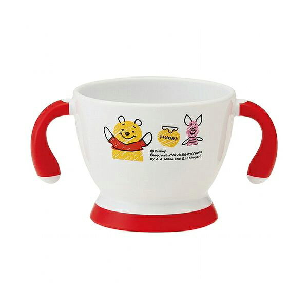 スケーター ベビー用 握りやすい両手マグ コップ 滑り止め付き くまのプーさん スケッチ WP21 キッズ ..