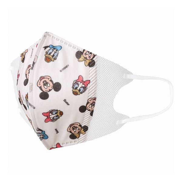 スケーター 子供用 不織布 立体マスク 7枚入り ミッキー&フレンズ MSKS3N キャラクター かわいい 可愛い 花粉 ホコリ 風邪対策 Skater(代引不可)