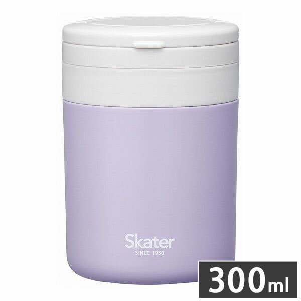 スケーター 折りたたみ ハンドル付き 保温 保冷 スープジャー 300ml ライラックグレー LJFO3AG【送料無..