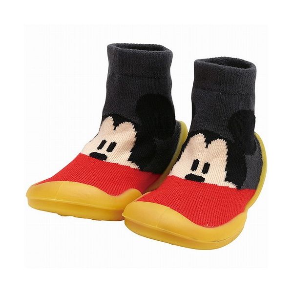 スケーター ソックス シューズ M 12.6cm ベビー ファースト シューズ 靴 赤ちゃん ミッキー ベビー BSS..