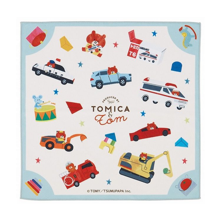 スケーター くっつく ランチクロス 43cm お弁当 水筒 包む 簡単 便利 トミカとトム KBST43 Skater