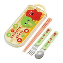 ガチャピンムック 銀イオン抗菌 子供用 トリオセット 箸 スプーン フォーク ガチャピンムック TACC2AG スケーター Skater キャラクター 可愛い かわいい(3)