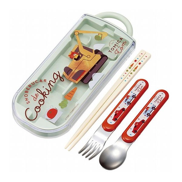 トミカとトム 銀イオン抗菌 子供用 トリオセット 箸 スプーン フォーク トミカとトム TACC2AG スケーター Skater キャラクター 可愛い かわいい