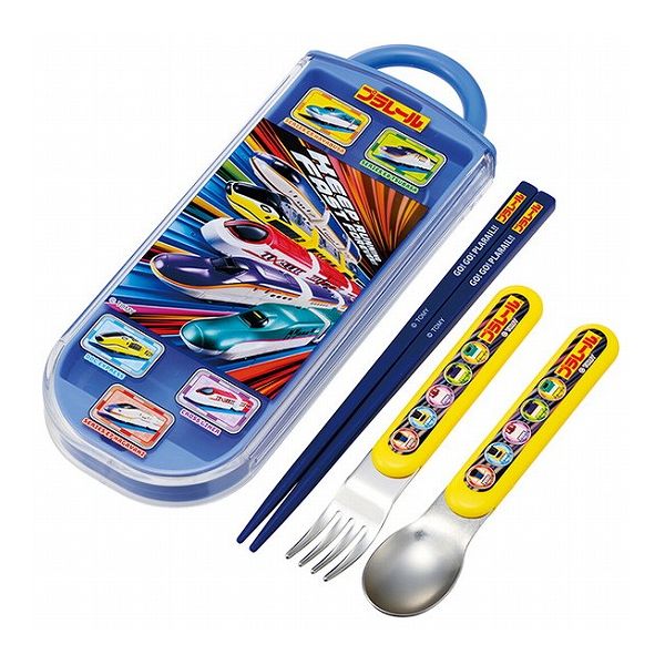 プラレール25 銀イオン抗菌 子供用 トリオセット 箸 スプーン フォーク プラレール25 TACC2AG スケータ..