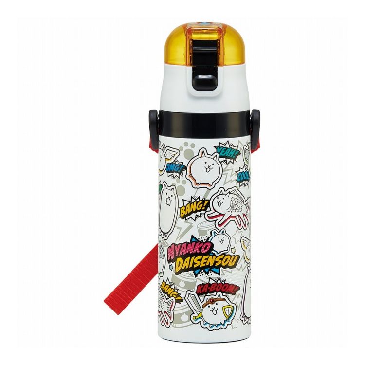 Other - にゃんこ大戦争 2026 水筒 キッズ 直飲み 470ml ステンレスボトル ステンボトル ダイレクト SDC4 キャラクター かわいい スケーター skater【送料無料】