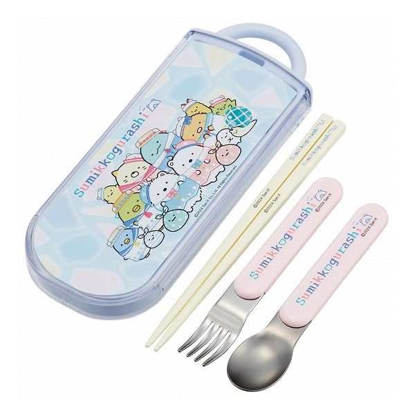 すみっコぐらし しろくまふるさと 銀イオン抗菌 子供用 トリオセット 箸 スプーン フォーク すみっコぐ..