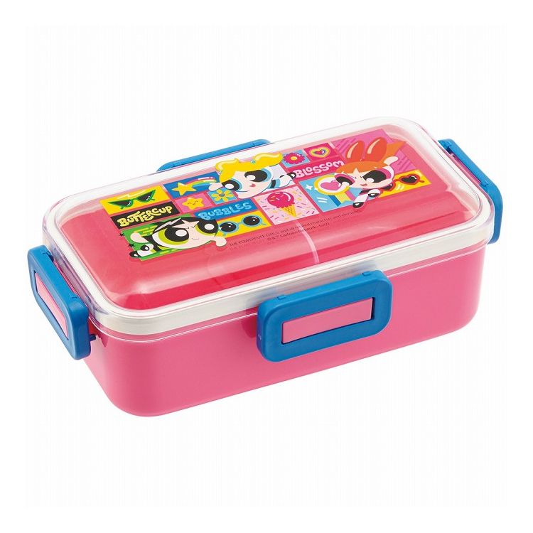 パワーパフガールズ 弁当箱 530ml 銀イオン ふわっと盛れる 4点ロック 弁当 ランチ ランチボックス キャラクター かわいい PFLB6AG スケーター skater