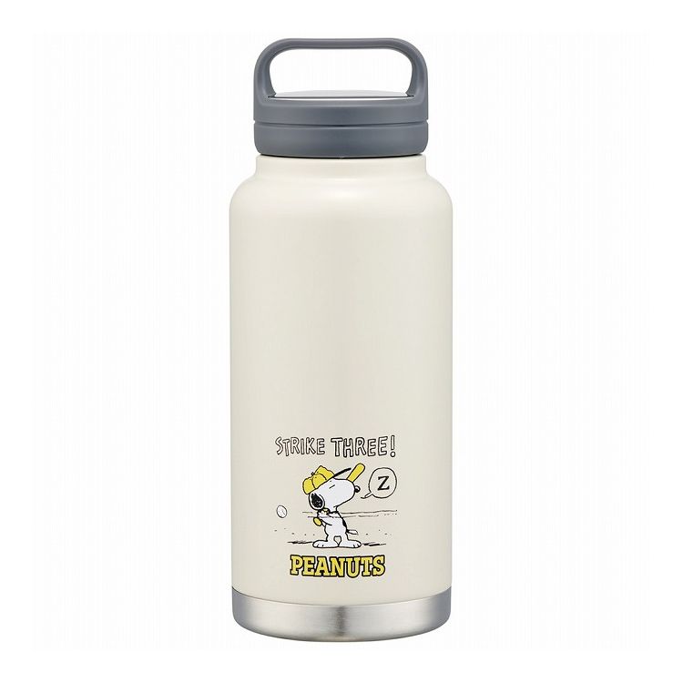 スヌーピー ベースボール 保冷保温 スクリューハンドル付き ステンレス水筒 マグボトル 1000ml スヌーピー ベースボール STSC10 スケーター Skater【送料無料】