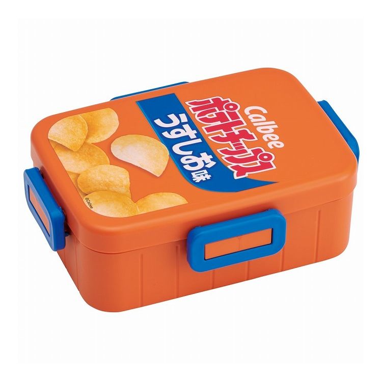 お菓子 デザイン カルビー calbee ポテトチップス うすしお味 4点ロック 弁当箱 ランチボックス 650ml ..