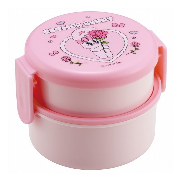 Lunch Boxes - エスターバニー 丸型 2段 弁当箱 ランチボックス ランチ 500ml ONWR1 キャラクター スケーター skater