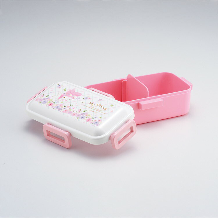 サンリオ sanrio マイメロディ パステル水彩花柄 弁当箱 ランチボックス ランチ ふわっと盛れる 4点ロック 530ml PFLB6 キャラクター スケーター skater【送料無料】 2