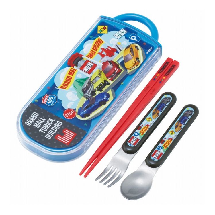 トミカ tomica 2026 子供用 キッズ トリオセット 箸 スプーン フォーク TACC2 キャラクター スケーター..