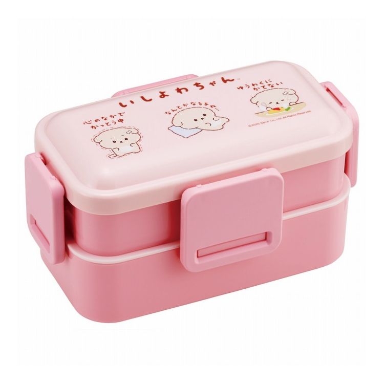【商品詳細】ドーム型のフタで、"ふんわり"とご飯やおかずを盛りつけておいしさUP！高い仕切付きでおかずが片寄りにくい。4点ロックの密封式で汁漏れしにくい。食べ終わった後は入れ子式なので1段に収納できてコンパクト！フタ・中フタを外して電子レンジOK！食洗機OK！！【商品サイズ(約)】サイズ：横169×奥行100×高さ90mm容量：600ml（上段230ml、下段370ml）※フタの留め具は斜めまでしか開きませんので開閉の際は力加減にお気を付け下さい。【品質表示】フタ：AS樹脂／耐熱温度100度本体、中ブタ：ポリプロピレン／耐熱温度140度止具：仕切：ポリプロピレン／耐熱温度140度パッキン：シリコーン／耐熱温度140度【送料について】北海道、沖縄、離島は送料を頂きます。